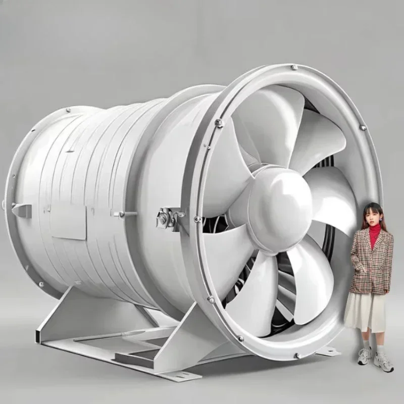 Extra-large axial flow fan mixed flow fan Large industrial explosion-proof frequency conversion axial fan