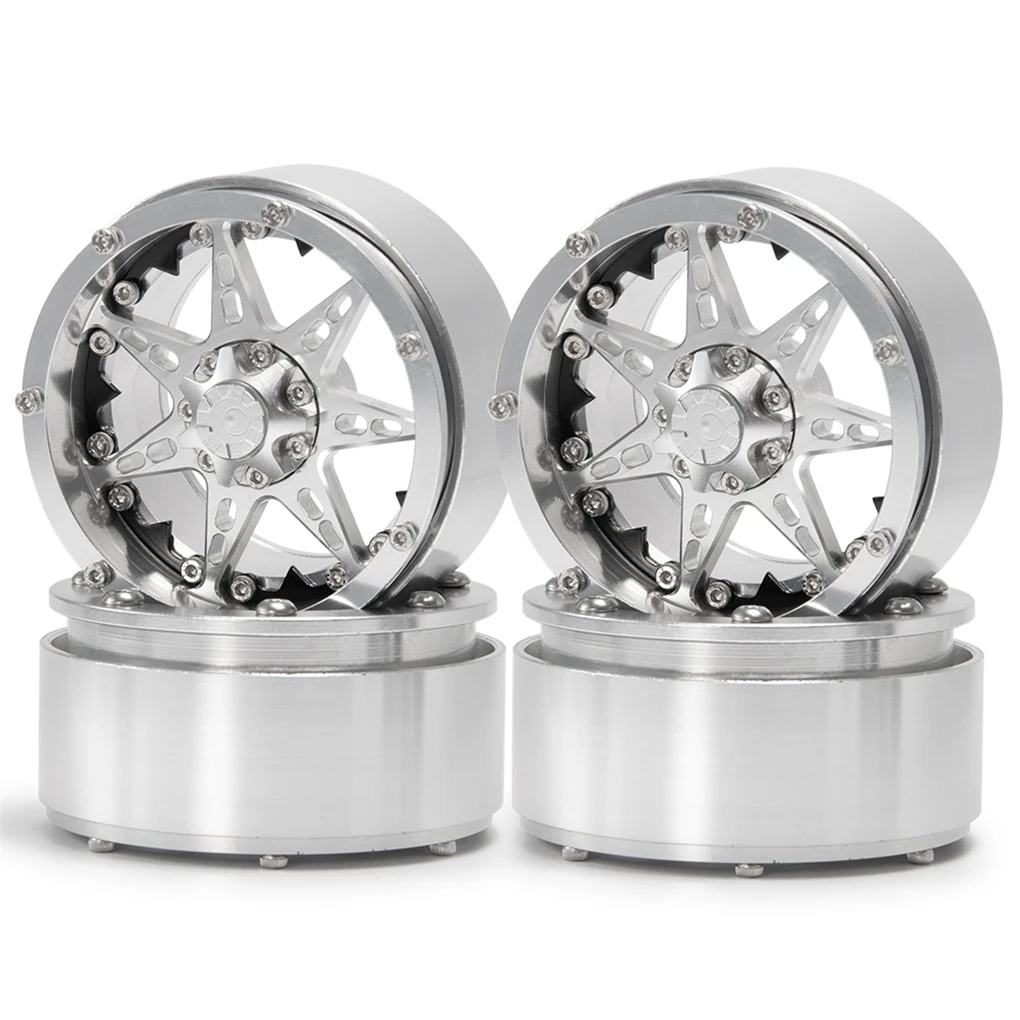 1/10ホイールリムRCアップグレードパーツアルミ合金RCホイールリムSCX10 D90 TRX4 TF2 CC01 Capra RCカーパーツ用