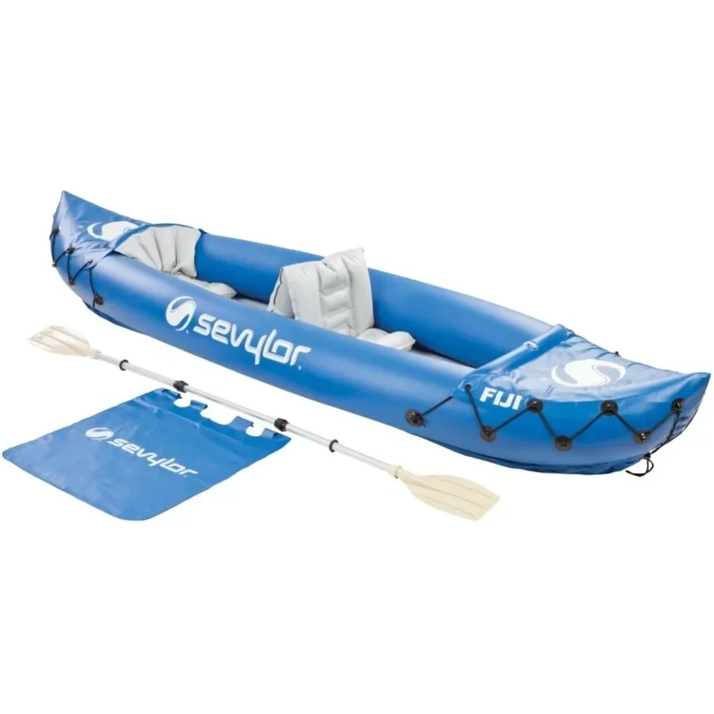 

2-Person Kayak Inflatable Pvc Boat Blue 10' 4" X 2' 9" Boating Kayaking Water Sports Entertainment