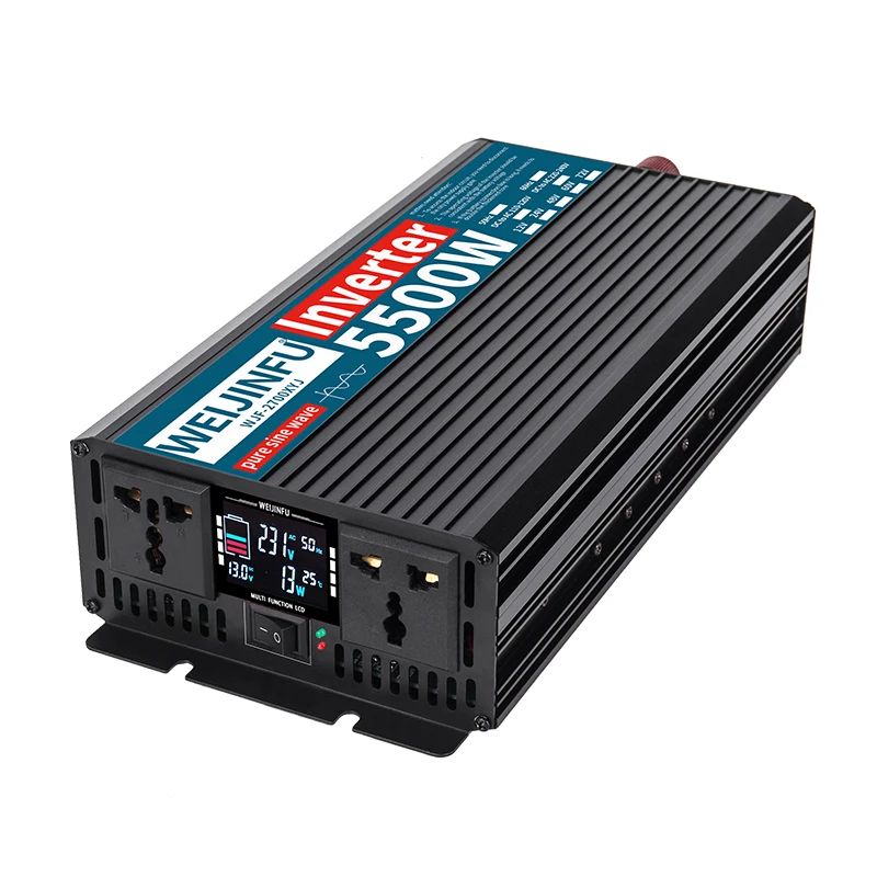 

Аксессуары для инверторов чистой синусоиды мощностью 2700 Вт, пиковая мощность 5500 Вт с двумя бесшумными вентиляторами и эффективностью 95%, необходимые аксессуары для автофургонов и грузовиков