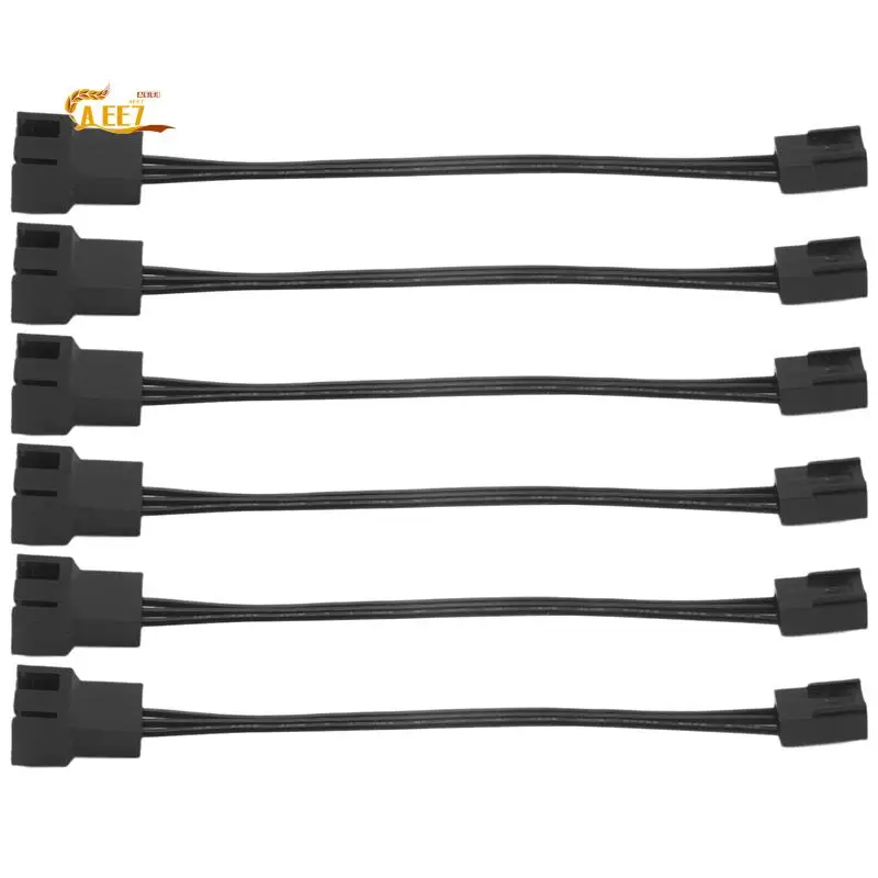 

AEE7-6Pcs 4-контактный ШИМ- 3-контактный стандартный кабель-переходник для вентилятора