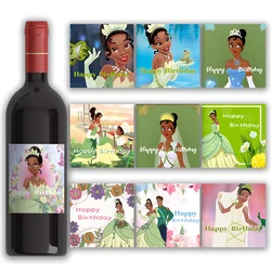 Adesivi personalizzati per bottiglie di vino la principessa e la rana personalizzati per la festa nuziale battesimo compleanno Baby Shower Decor etichette 24 pezzi