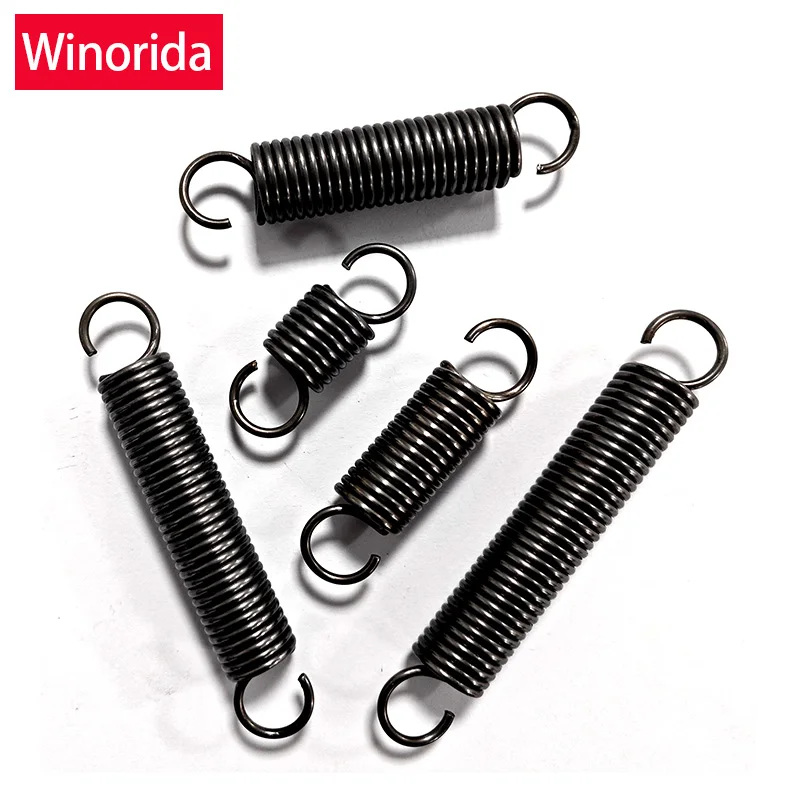 Wire diameter 2.5mm Outer Diameter 20mm 65Mn Tension Spring Opening Draw Spring Strong S hook Tension Spring