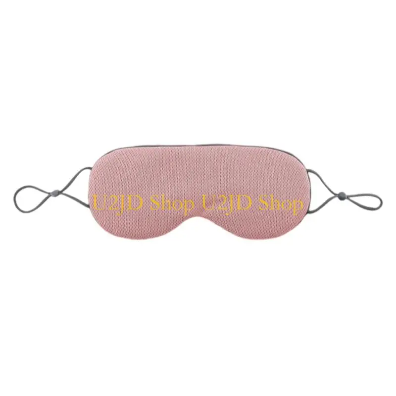 U2JD Reusable Ice Silk Sleep Eye Mask Washable Design Blocks Light Adjustment Headband All Night Comfort