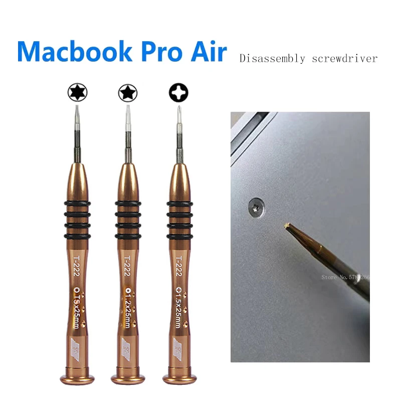 MILE Precision 1.2mm P5 Pentalobe T5 Torx Screwdriver dla Apple Macbook Air / Pro z wyświetlaczem Retina Zestaw narzędzi do naprawy laptopów