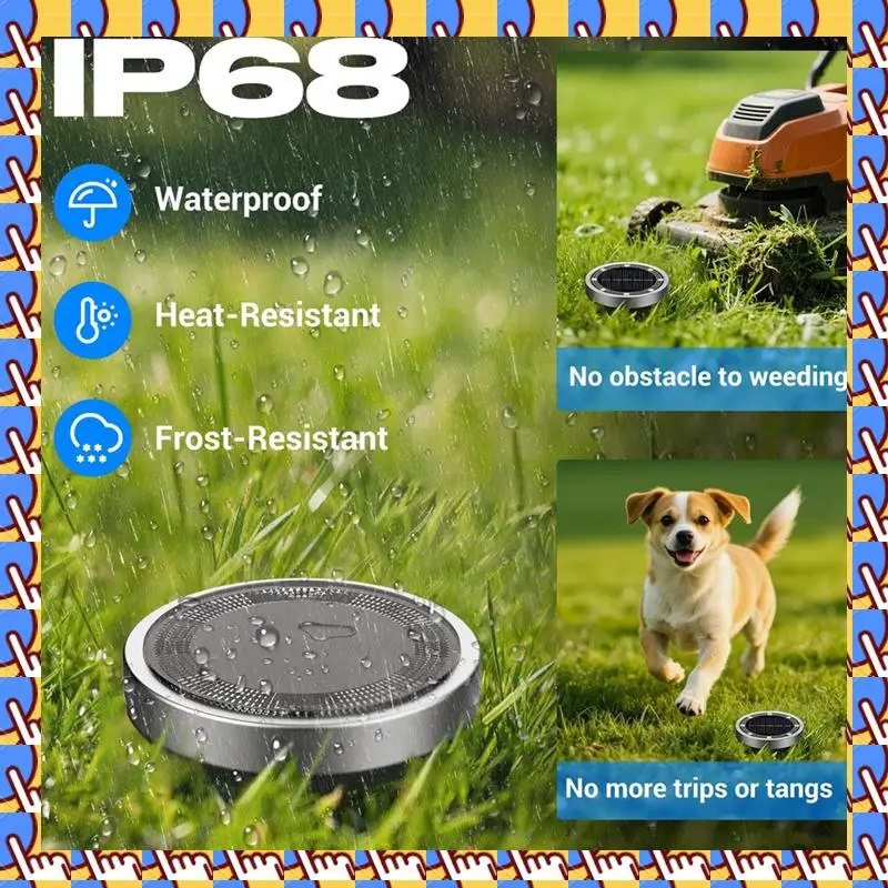 

A79I IP65 Waterproof Solar Ground Lights Cool White LED Disc Lights For Outdoor Landscaping