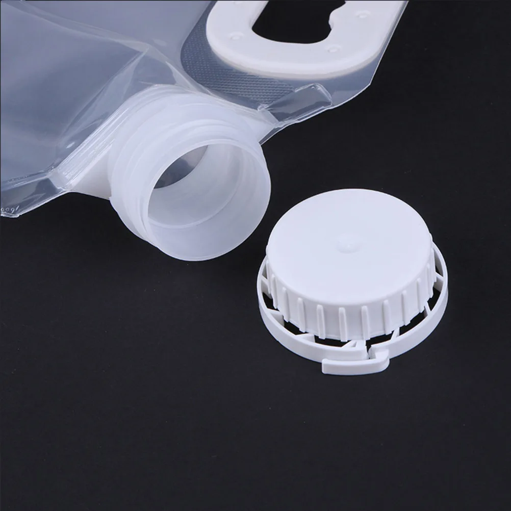 

4Pcs Foldable Water Container 5L Outdoor Water Bag Portable Food Grade Water Storage For Camping Hiking