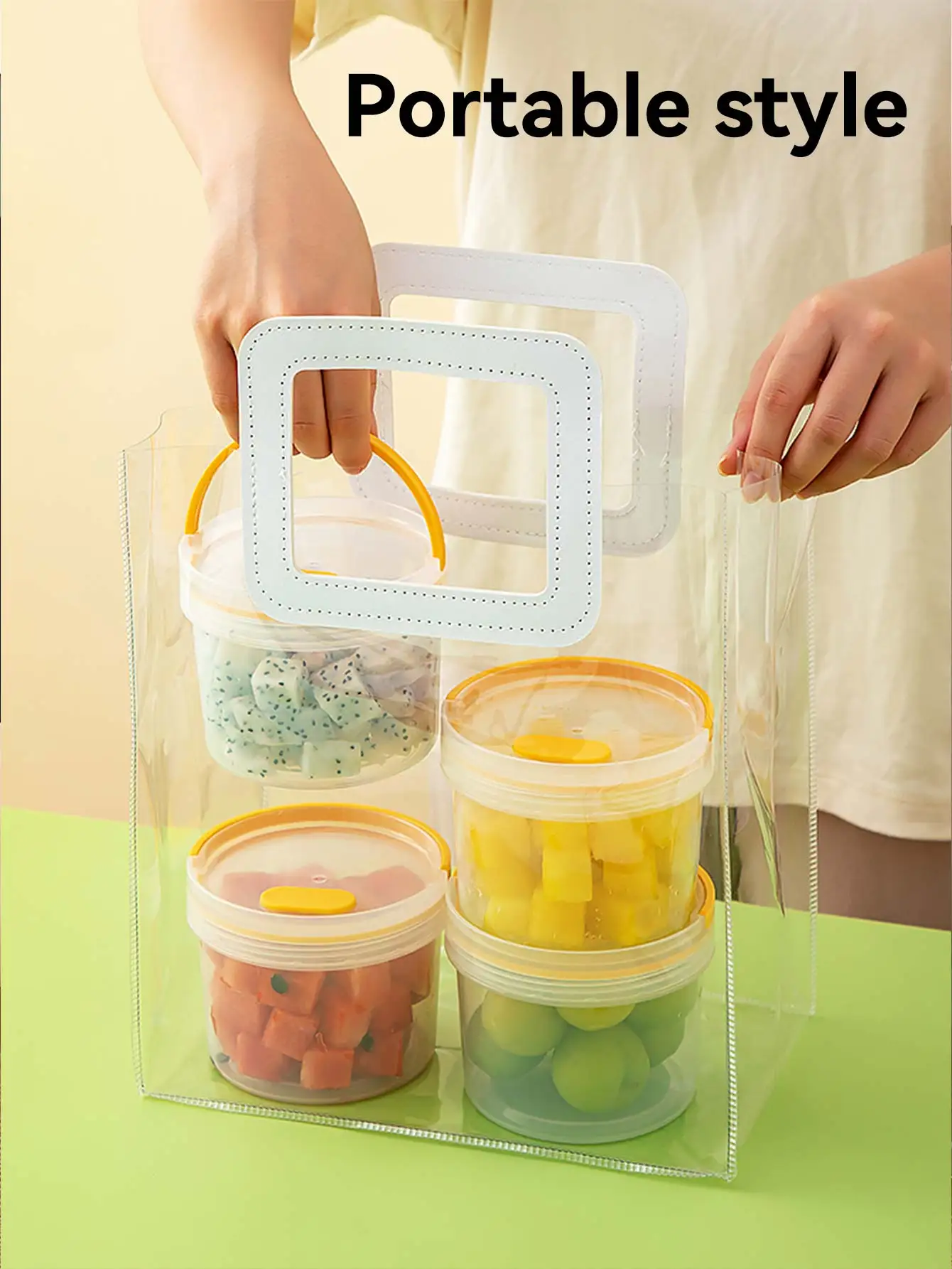 WORTHBUY Hermetic Pot For Food Organizer Storage Box Fridge Food Container Fresh-Keeping Fruit Vegetable Kitchen Sealed Boxes