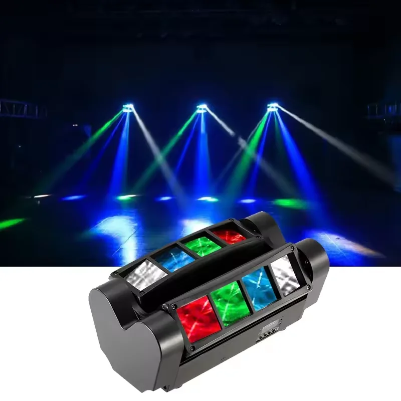 8x3W Spider effect light LED mini eight eye spider light For Stage Show Disco DJ Party Club Bar DMX512 LED effect light show