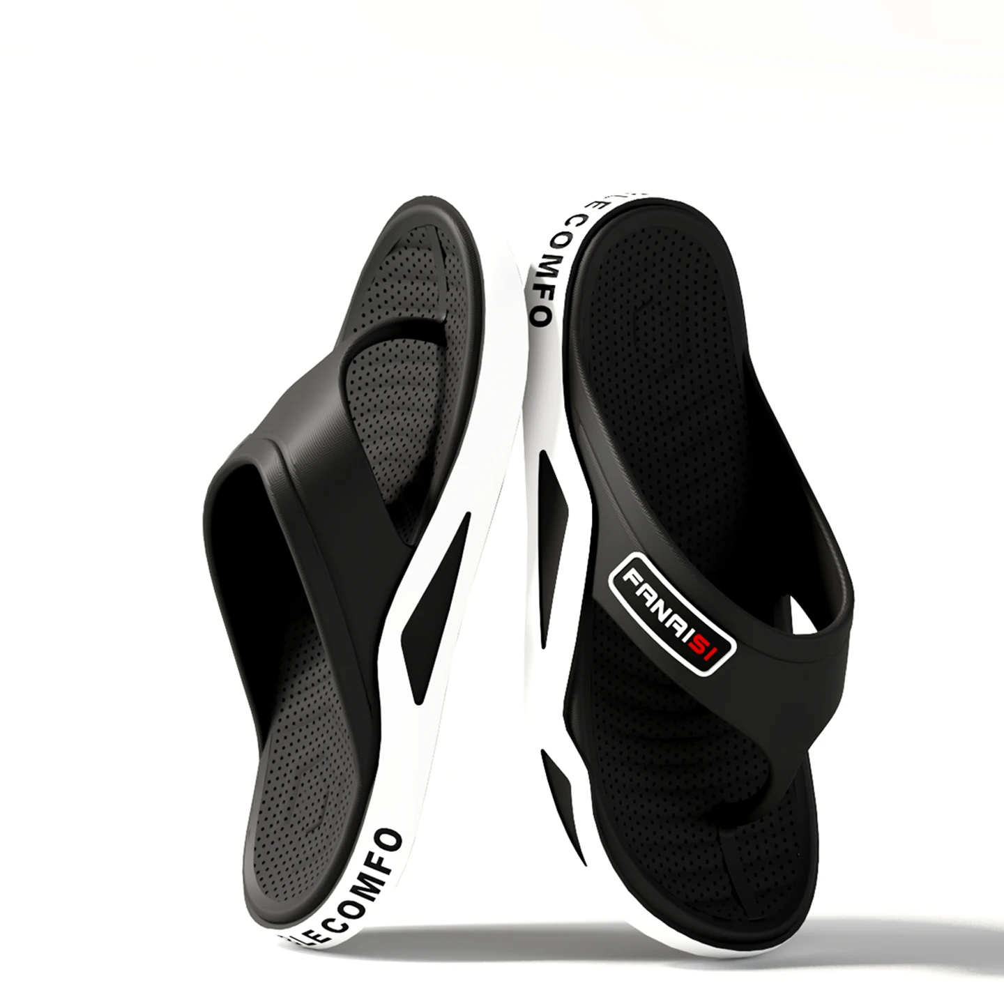 New Men's Summer Sandals, Non-Slip for Shower, Soft Sole Comfortable Flip-Flops, Casual Beach Thong Sandals for Outdoor Wear - view 6