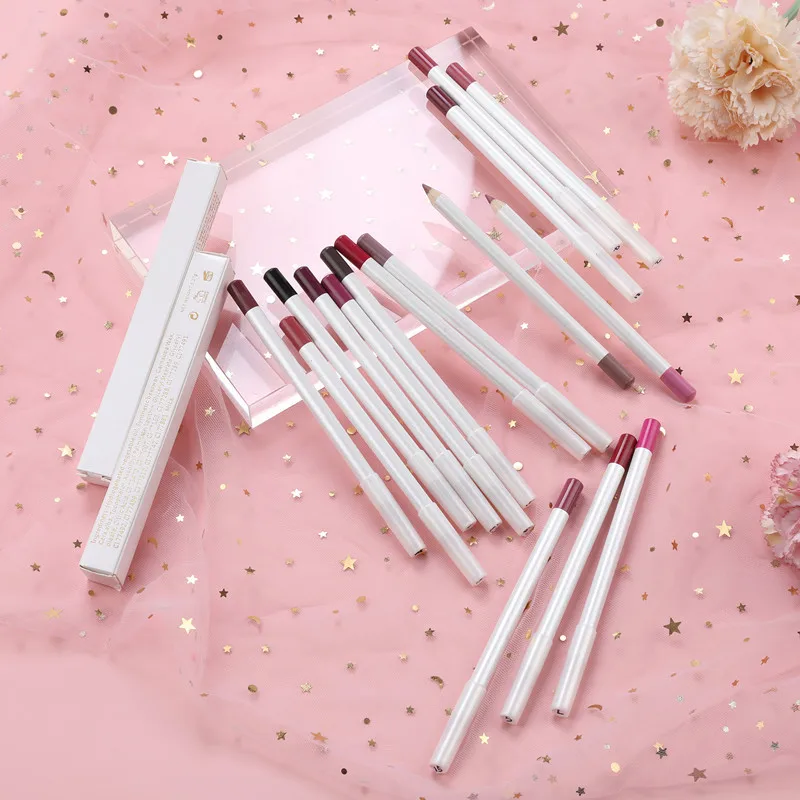 21pcs Professional Multi-functional Lipliner Pencil Long Lasting Waterproof Lip Eye Brow Cosmetic Makeup Colorful Lip Liner Pens