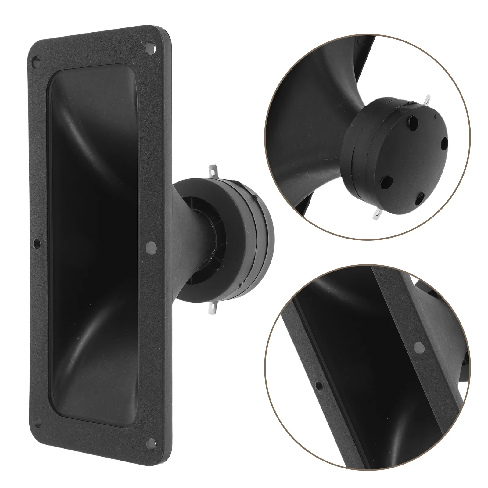 

2Pcs Horn Tweeter Rectangular Stage Audio Tweeter Accessories Durable PP Speaker Horns for Car Event Sound System Professional