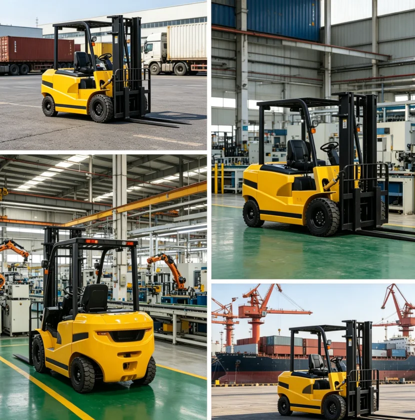 Electric Reach Truck 1.5 Ton 3.5 Meter High Lift Height Battery Powered Multi Stage Mast High Level Pallet Stacker