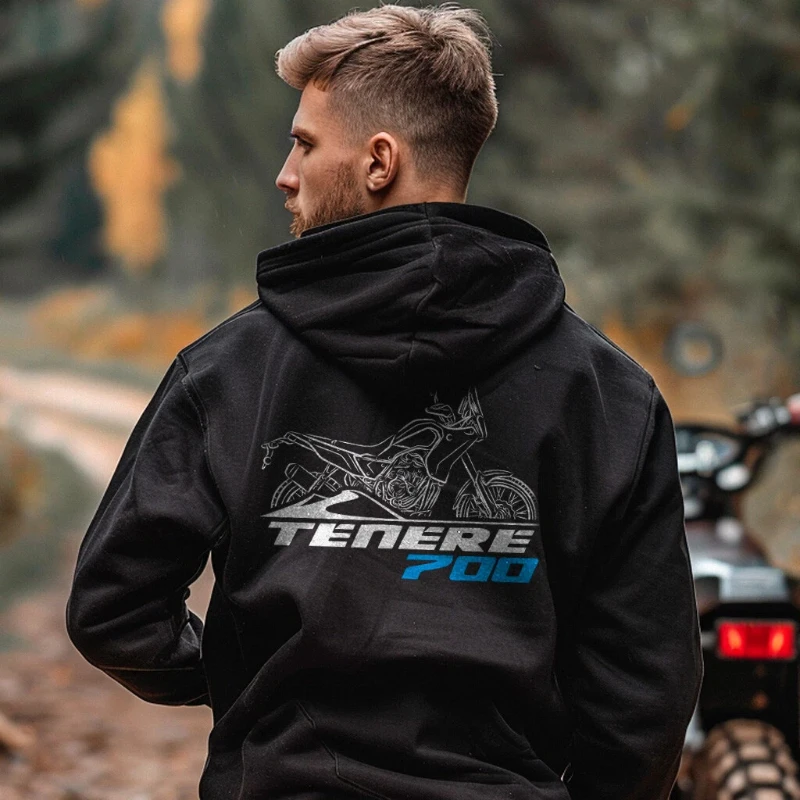 

2025 Autumn and Winter Men Tenere 700 Hoodie Motorcycle Pullover for ADV Rider High-end Luxury Is for Both Men and Women Top Y2k