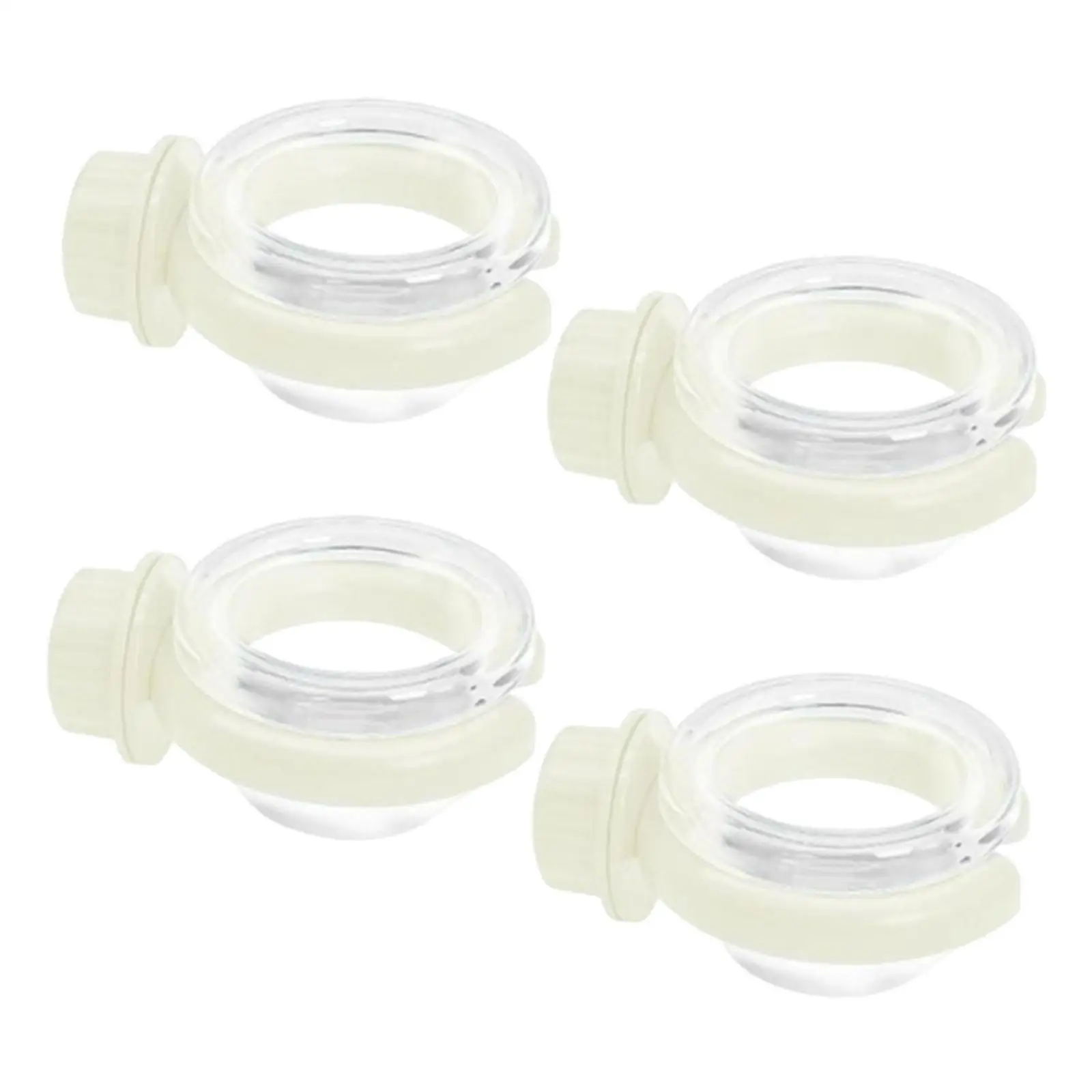 Transparent Bird Water Feeder Hanging Bird Bowl Dual Use Water Food Holder Small Animal Feeder for Outdoor Yard
