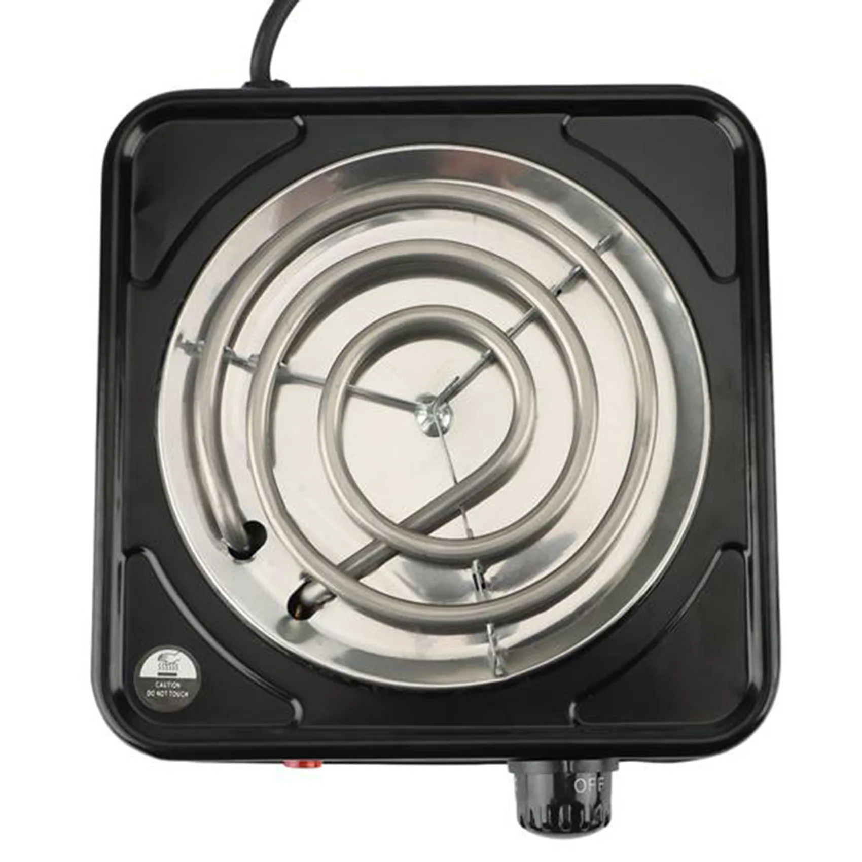 -ESTR Premium Electric Single Hob 1000W-5 Power Levels Solid Electric Stove Top Single For Office,On The Go And Home EU Plug