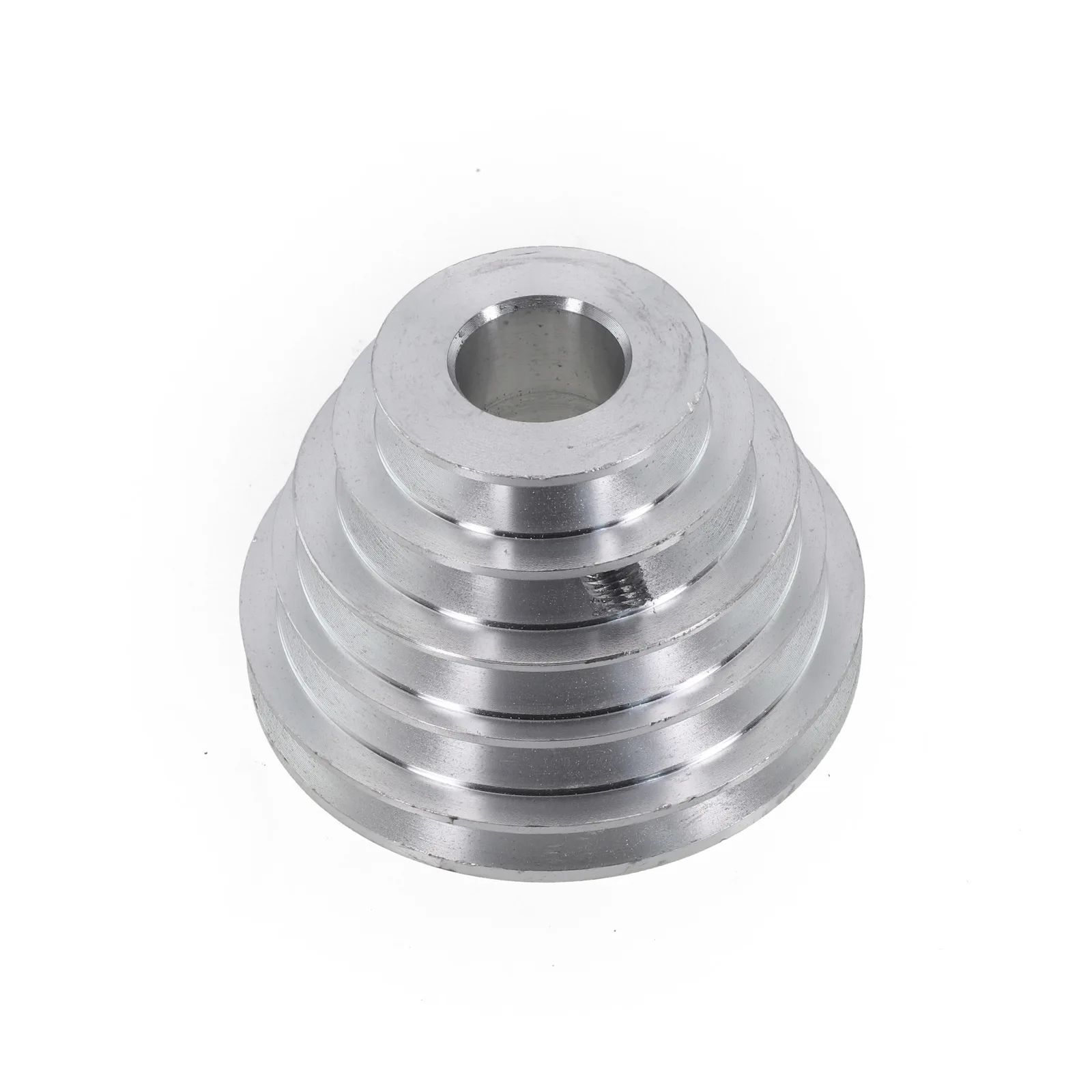 Pagoda Pulley Wheel in Aluminum Perfectly Designed for Benchtop Drill Press Use with A Type V Shaped Timing Belts