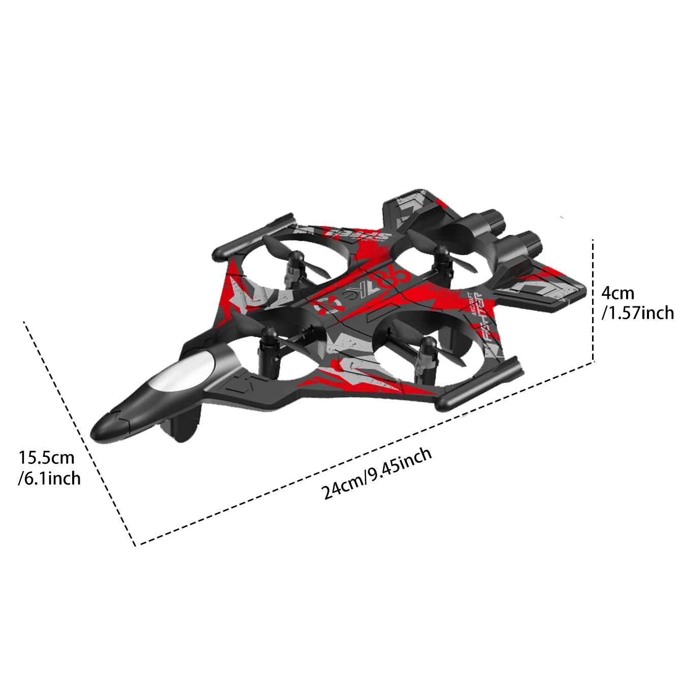 Toy unmanned aerial vehicle - remote-controlled small flying device - camera-equipped flying vehicle - three-speed switch image 6