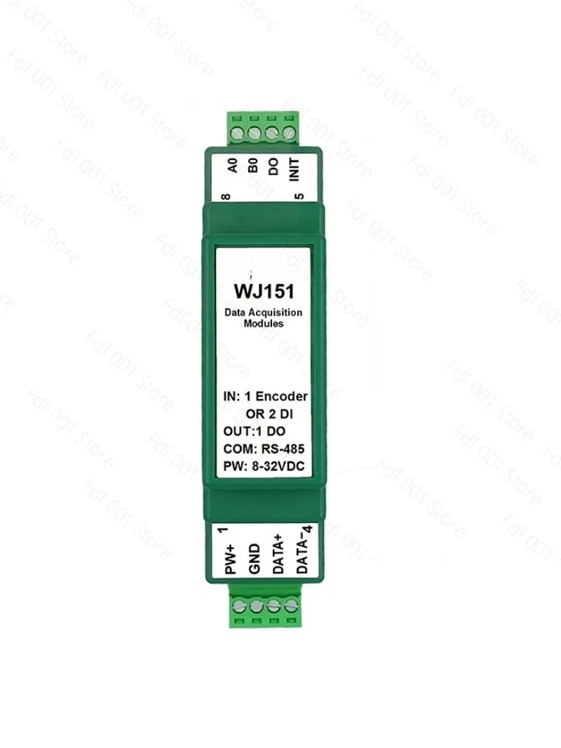 Suitable for Weijunrui 1-way encoder speed measurement or 2-way DI frequency measurement 1-way DO overspeed alarm output WJ151