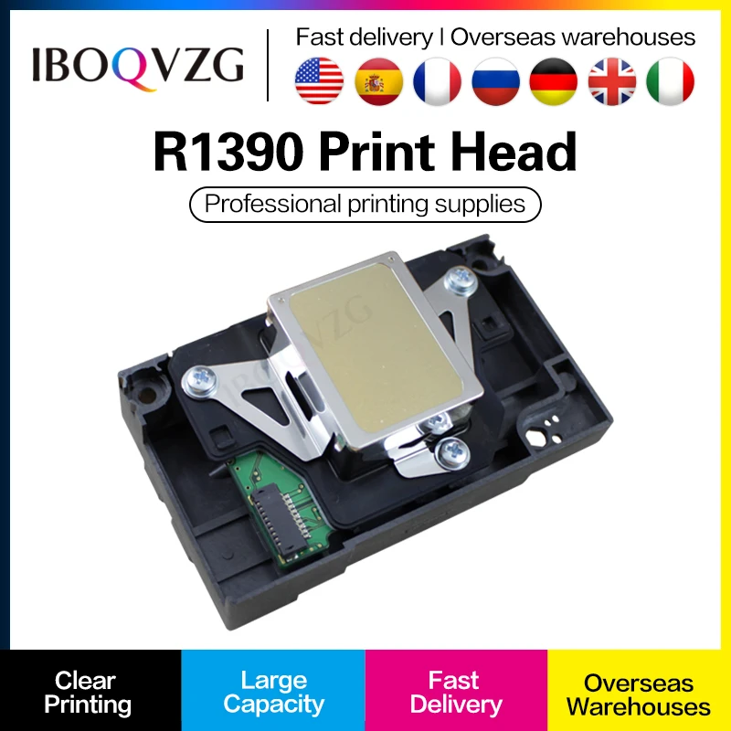 IBOQVZG F173050 F173060 F173070 Photo Print Head for Epson RX580 1390 1400 1410 1430 L1800 1500W R260 R270 R330 R360 Printer