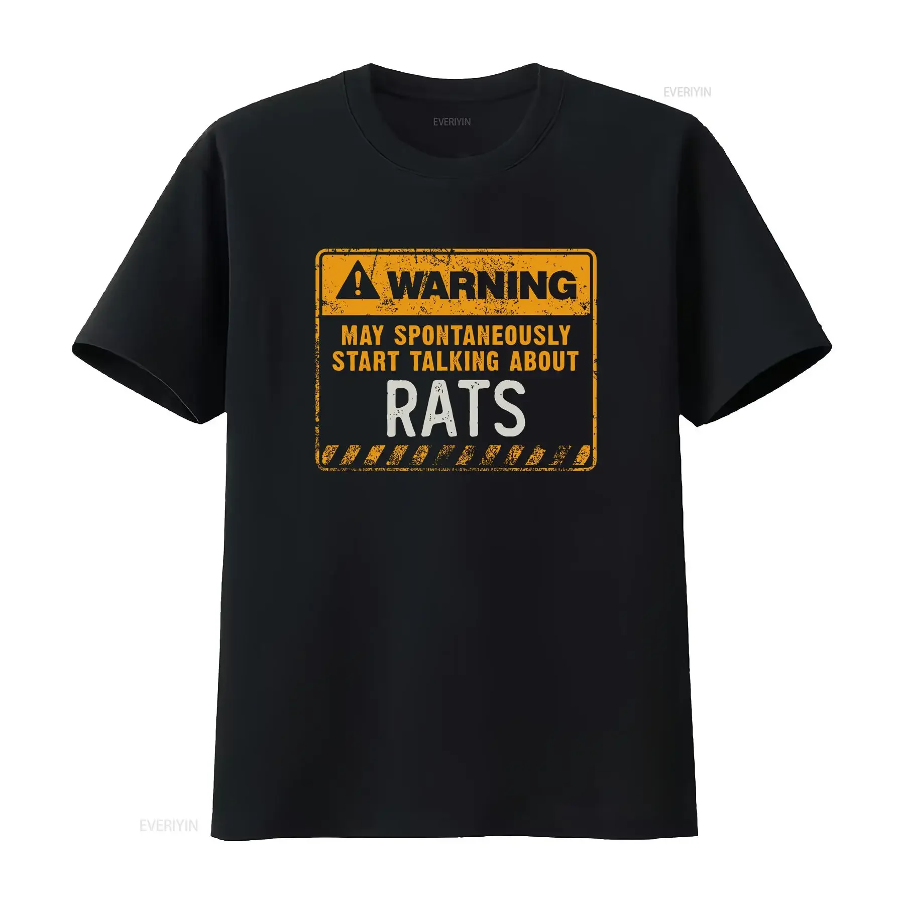 WARNING MAY SPONTANEOUSLY START TALKING ABOUT RATS FUNNY T SHIRT vintage Washed streetwear designer clothes
