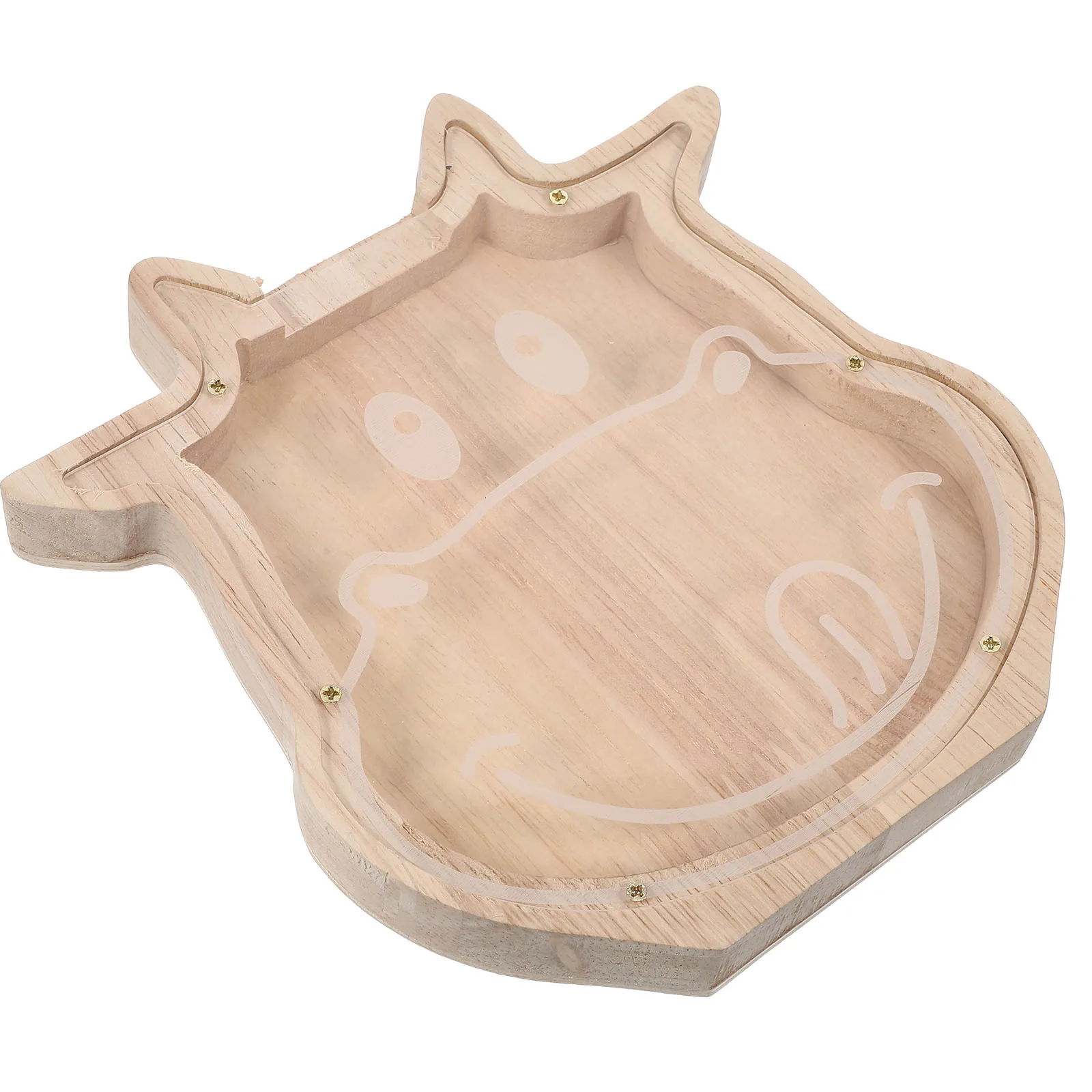 الكرتون البقرة عملة البنك سعة كبيرة خشبية الحيوان حصالة على شكل حيوان للأطفال الزخرفية صندوق توفير المال زخرفة سطح المكتب