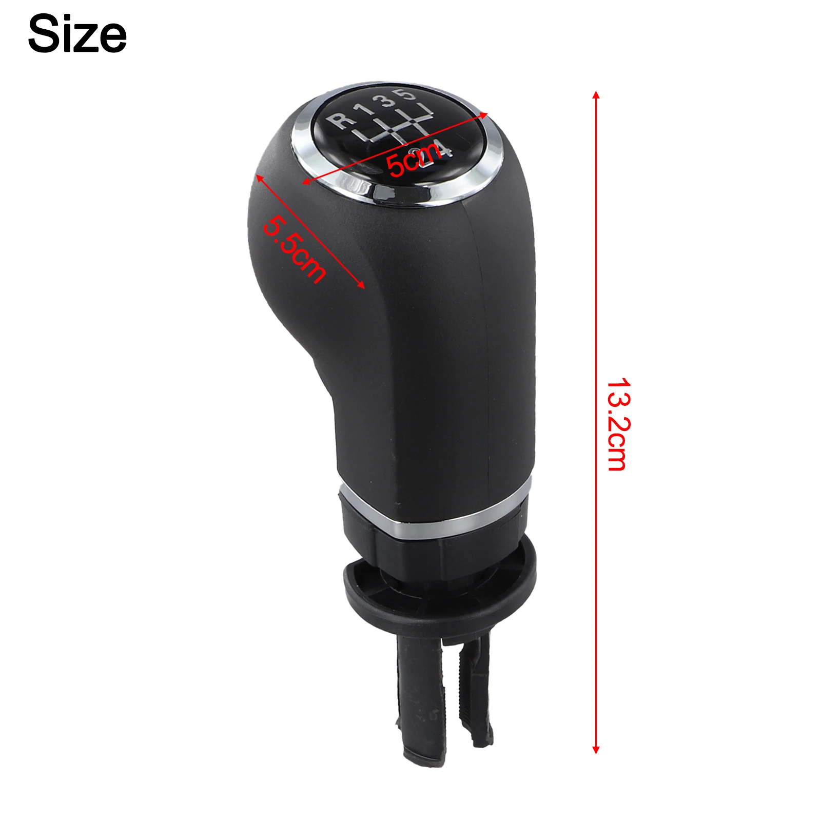 

5 6 Speed Shifter Gear Shifter Knob Hassle-free Installation Long-lasting Performance Plastic And Metal Material