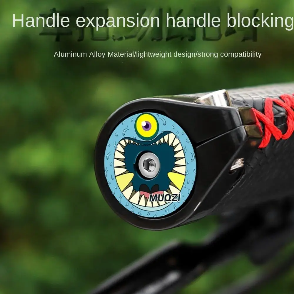 

1 Pair Aluminium Alloy Bicycle Handlebar End Caps Lightweight 32x26MM Bicycle Handlebar Plug Solid Personalized Totem