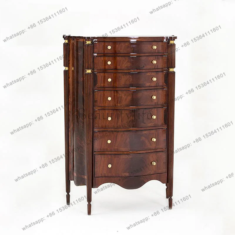 

Alexander mahogany chest living room villa mansion side cabinet