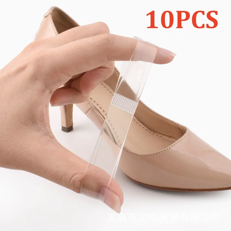 

10Pcs Invisible Elastic Silicone Transparent Shoelaces for High Heel Shoes Fashion Design High Quality Straps Ankle Shoelace