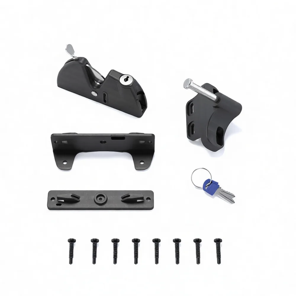 Durable Garden Gate Latch Lock Double Sided Keyed Entry Hardware For Outdoor Backyard Fence Security Door Access