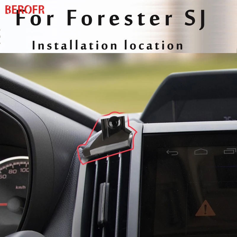 Car Phone Holder For Subaru Forester SK SJ 2013-2018 2022 Car Styling Bracket GPS Stand Rotatable Support Mobile Accessories