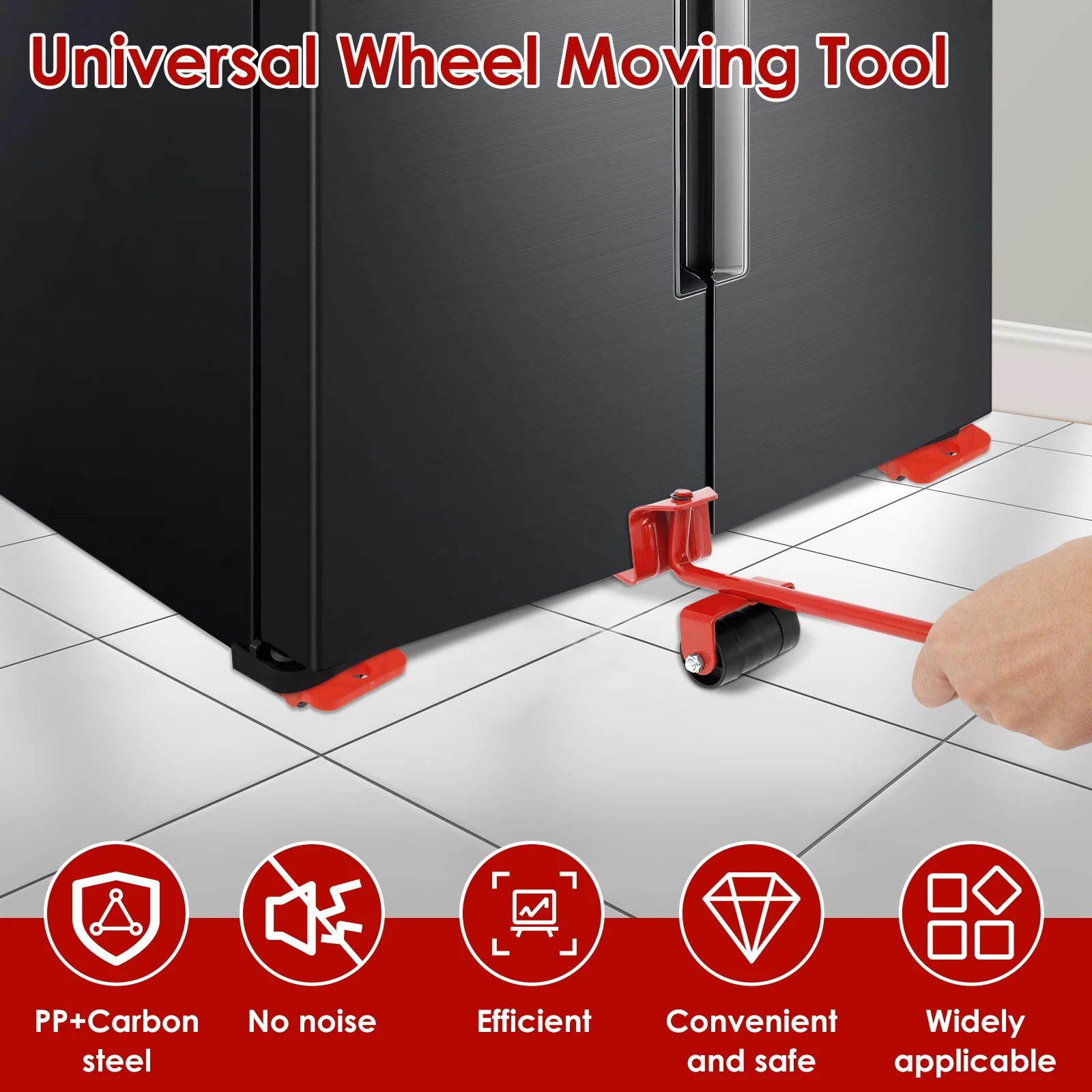 Furniture Movers with Wheels Safe Versatile Furniture Lift Mover Tool Set Adjustable Heavy Furniture Moving Sliders Effort