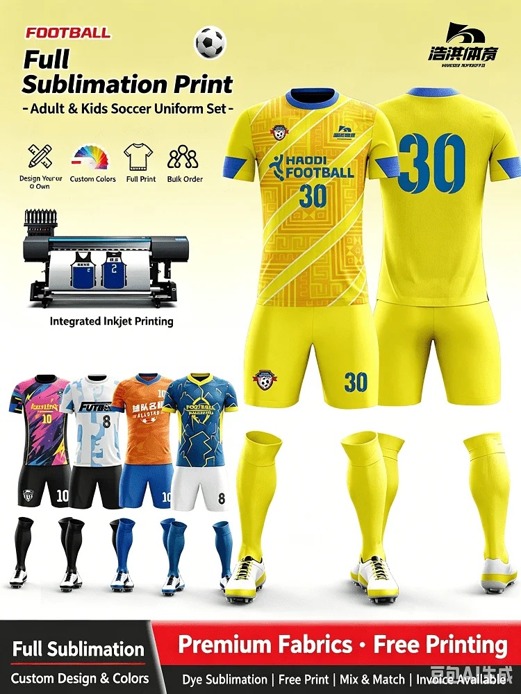 Personalize Football Jersey Soccer Uniforms Futsal Sportswear Adult Training Tracksuit Sports Clothes Men Women Child Customize