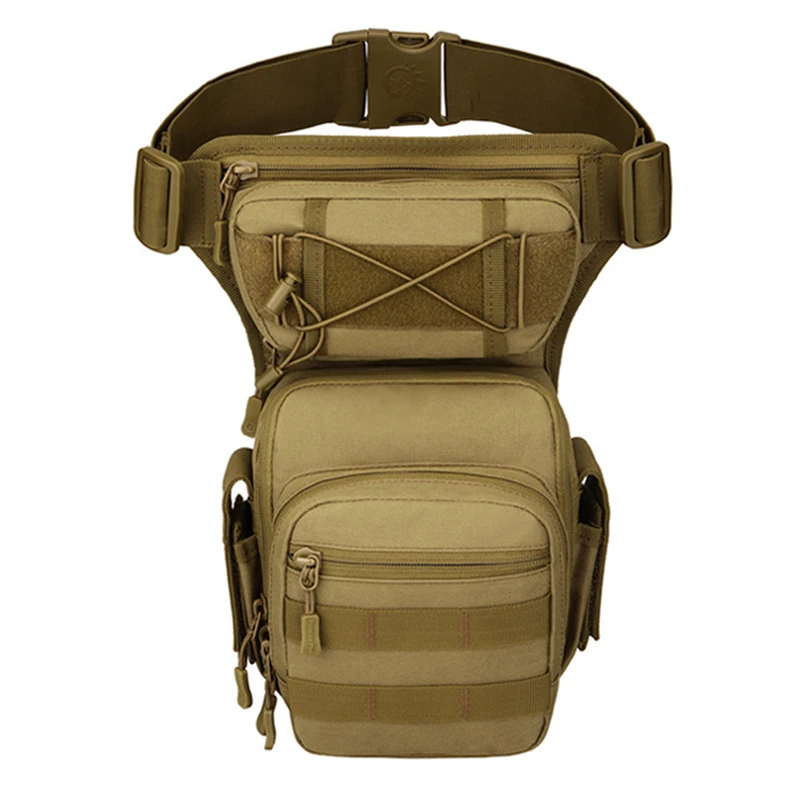 Men Leg Bag Hip Motorcycle Bags Military Waist Bag Utility Belt Pack Pouch Adjustable Hiking Male Tactical Waist Bag 1000D