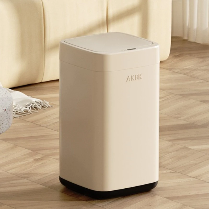 Intelligent Induction Waste Bins Stainless Steel Trash Can Bathroom Toilet Litter Can Kitchen Food Dispose Garbage Bin with Lid