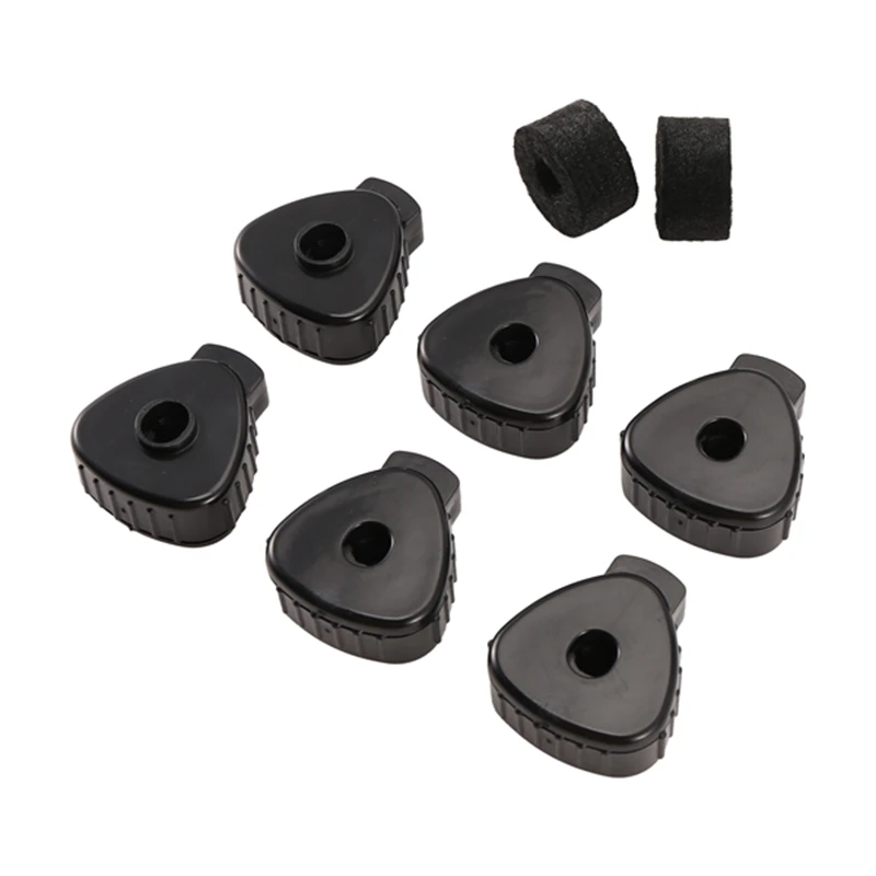 

6 PCS Cymbal Nuts,Quick Cymbal Nut With Cymbal Felts Washer Replacement ,Percussion Drum Replacement Parts