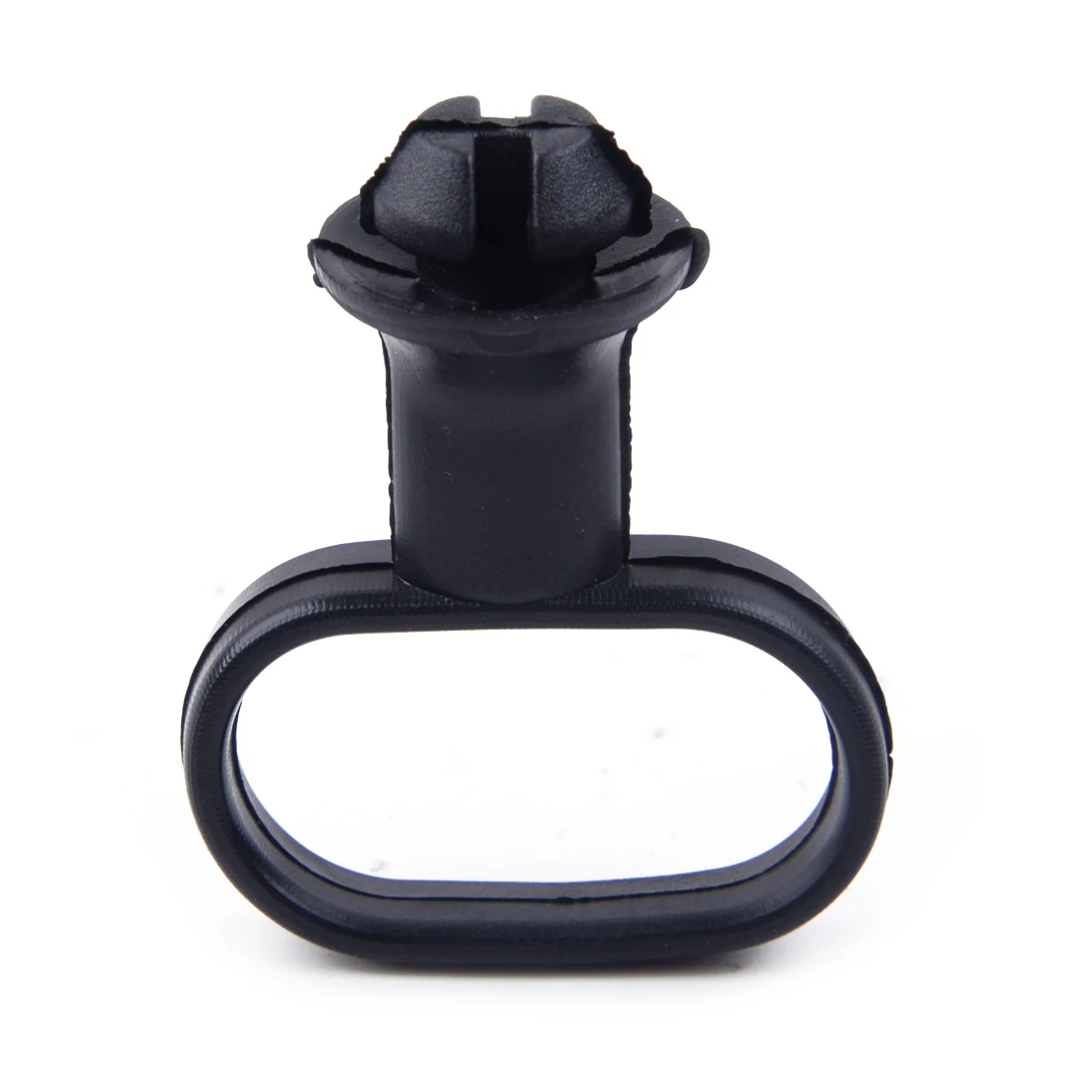 4Pcs Universal Rubber 5.5x4.1 cm Motorcycle Front Mudguard Speedometer Cable Guide Holder Black