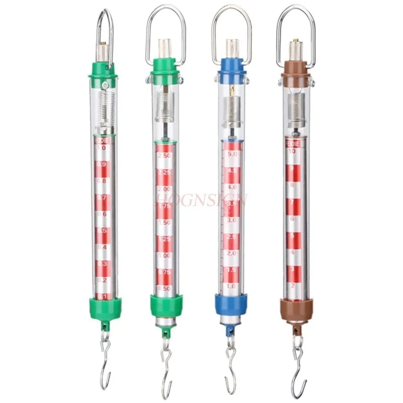 

тестер растяжения, пружинная шкала, механический принцип эксперимента, Демонстрация датчика нагрузки цилиндрического стержня,