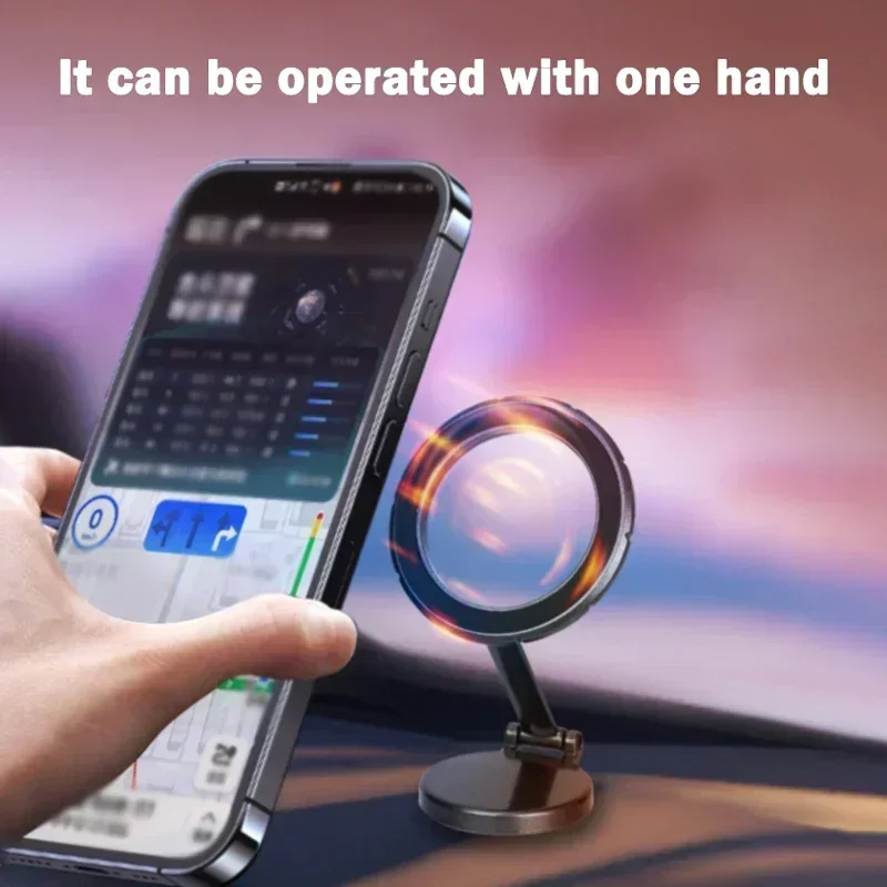 Folding Car Phone Holder Adjustable Magnetic Car Phone Mount Phone Holders for Your Car for iPhone 17 Pro Max 16 15 14 13 12