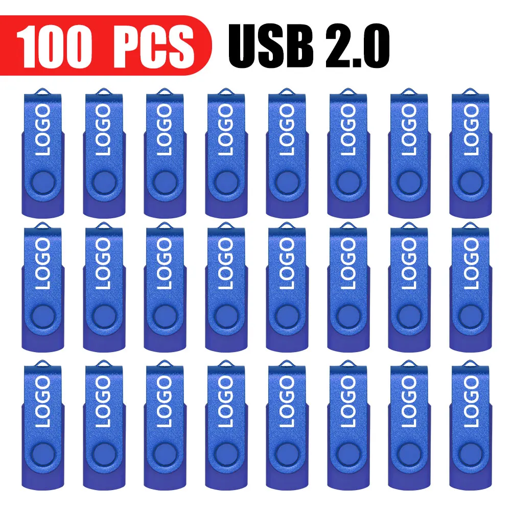 

100PCS/lot Colour USB 2.0 Flash Drive 8GB 16GB 32GB 64GB USB Stick Pen Drive Pendrive for Smart Phone/PCCustom U Disk Gifts