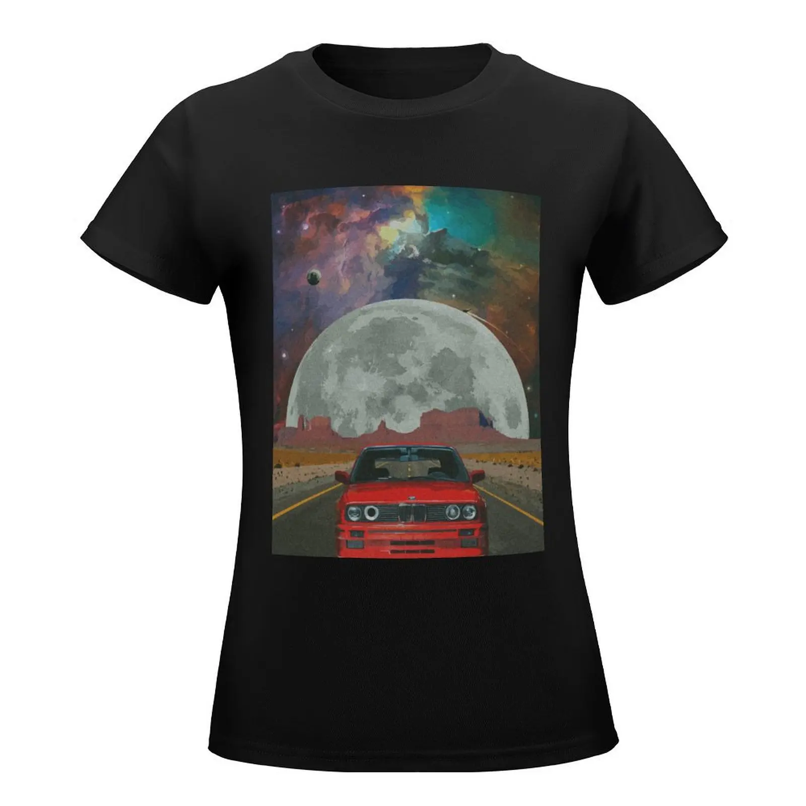 A nights drive T-Shirt aesthetic clothes Aesthetic clothing animal print shirt for girls plain t shirts for Women