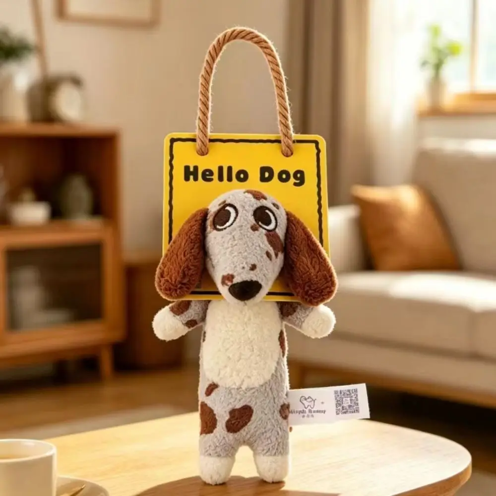 Bag Charm Dachshund Plush Pendant Stuffed Animal Pet Lovers Sausage Dog Keychain Jewelry Gift Soft Cute Puppy Hanging Kids
