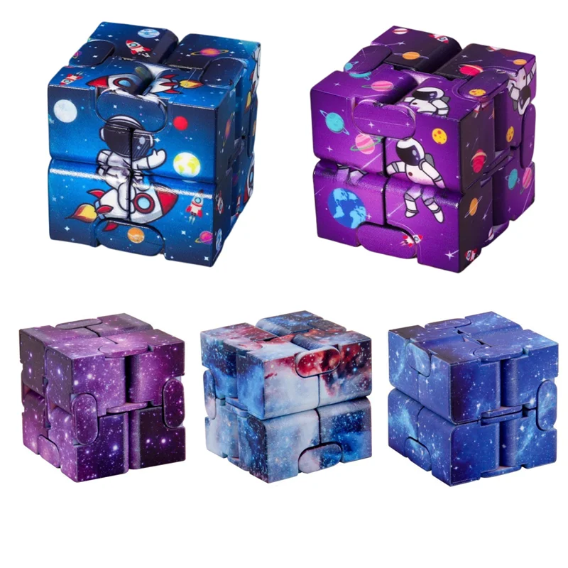 

New Creative Starry Sky Lnfinity Office Flip Cubic Puzzle Stress Reliever Autism Toys Relax Stress Relief Toy Birthday Gift