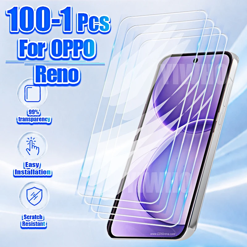 1-100Pcs Protective Tempered Glass for Reno16 F Reno 16 F C Pro 16C 16pro 16f Reno16f Screen Protectors Front Case Cover Film