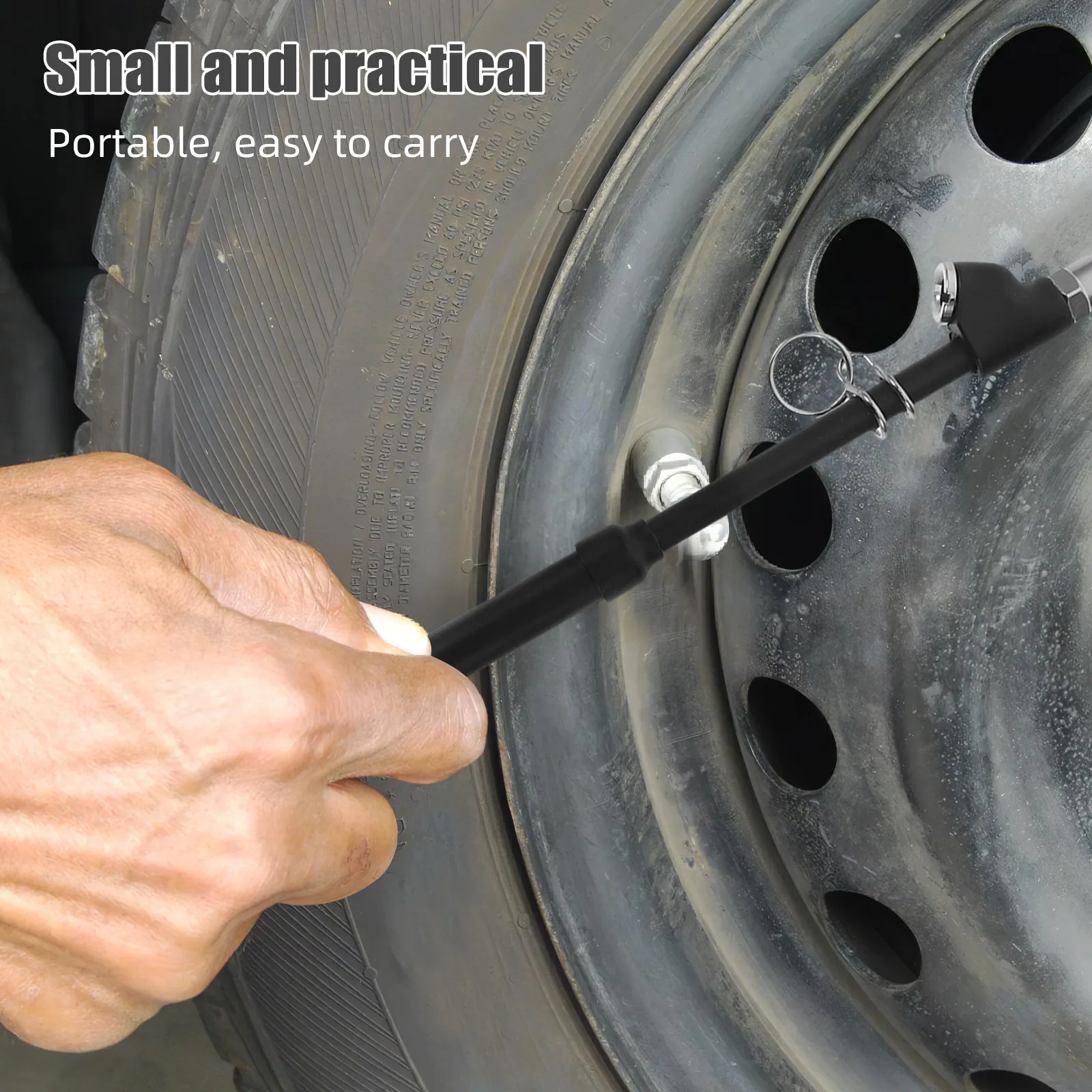 

Dual Head Truck Tire Pressure Gauge Heavy Duty Metal Pencil Style for Car Trailer Bike Air Pressure Measurement Tool