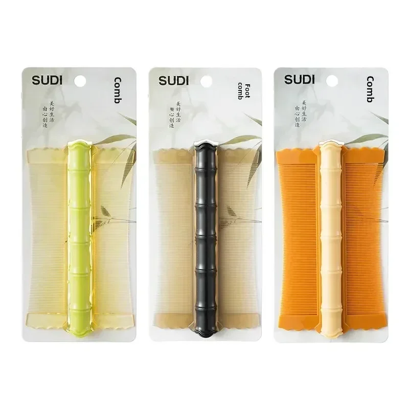 Plastic Bamboo Node Comb Double Sided Ultra Dense Tooth Comb for Lice Removal Practical Tool for Pets And Children image 5