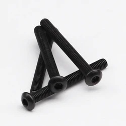 10.9 등급 블랙 탄소강 볼트 팬, 타원형 원형 버튼 헤드, 내부 육각 소켓 나사, M3 * 25mm, 28mm, 30mm, 32mm, 35mm, DIN7380