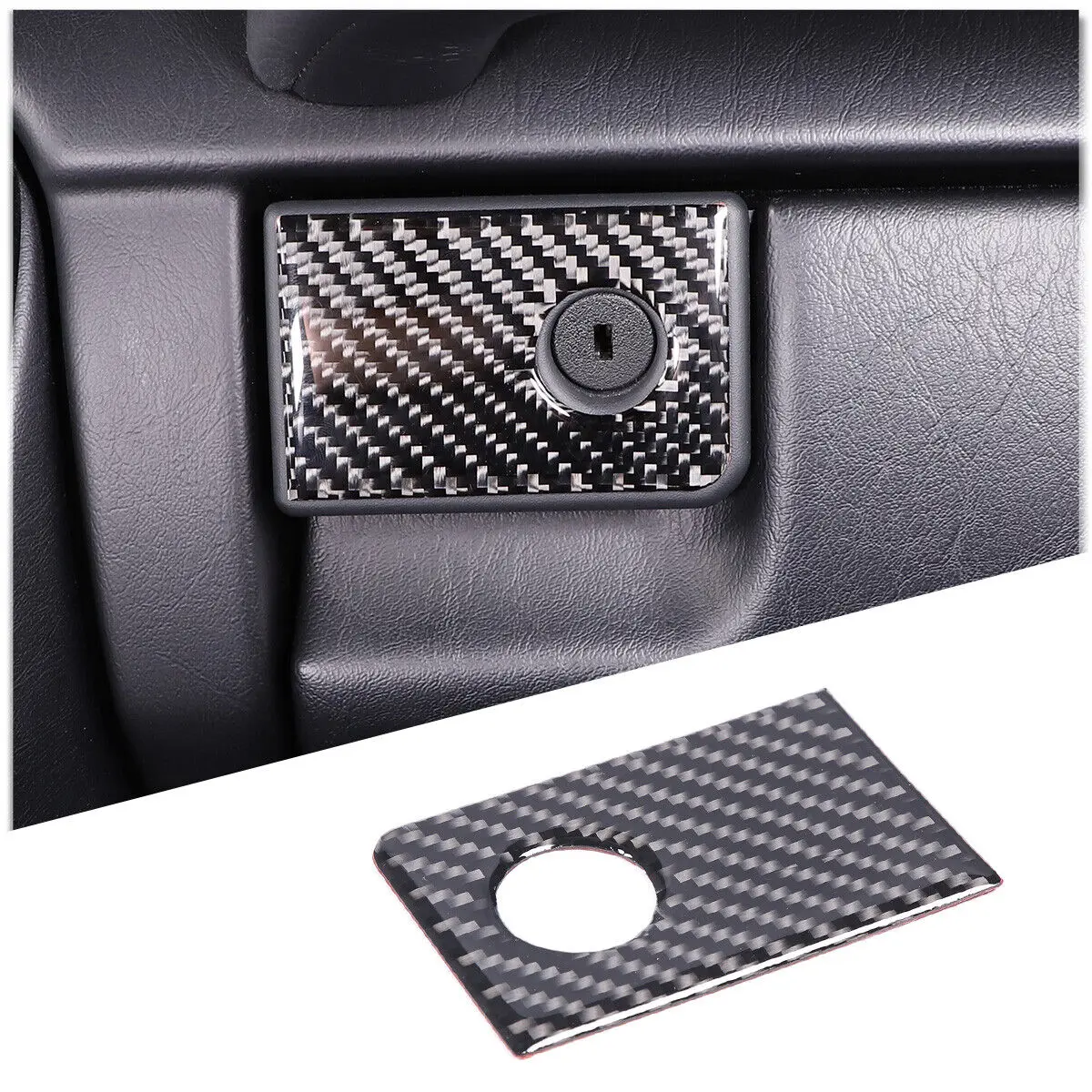 Soft Carbon Fiber Car Inner Storage Box Panel Cover Trim Sticker Fit For Mercedes Benz G Class W463 2013-2018