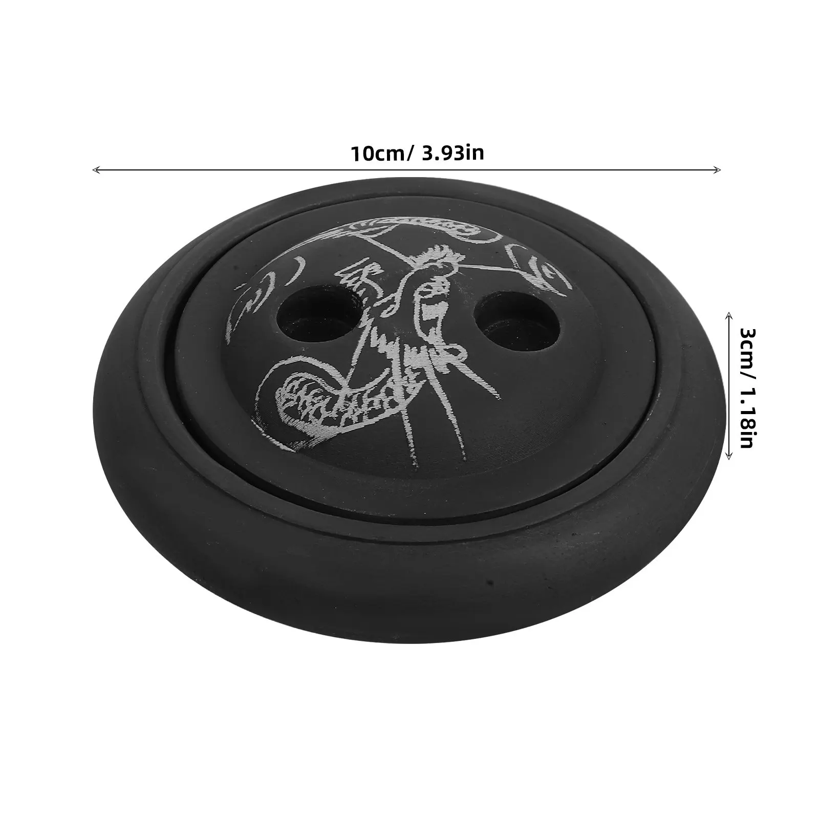 Chinese Ink Well with Lid Calligraphy Ink Dish Round Portable Grinding Stone for Beginners Artists Smooth Surface Cultural